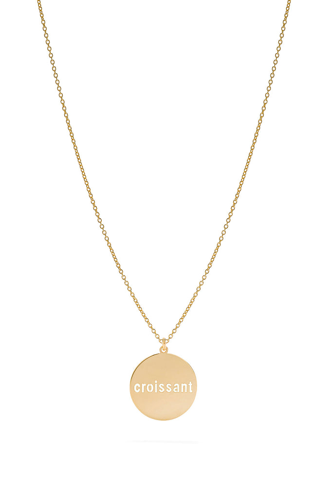 JUKSEREI ROUND CROISSANT NECKLACE · GOLD · B-STOCK Super Rabatt