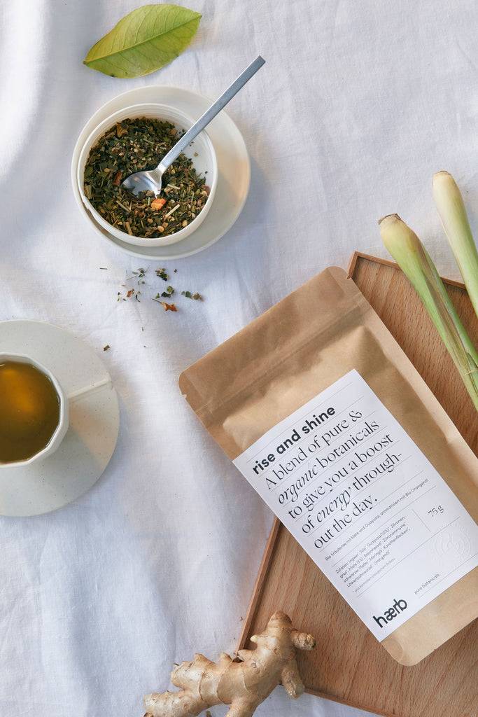 JUKSEREI HÆRB · ORGANIC TEA RISE & SHINE Fabrik Onlineshop