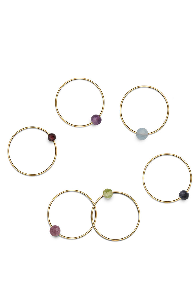 JUKSEREI BIRTHSTONE RING 50% Rabatt für begrenzte Zeit