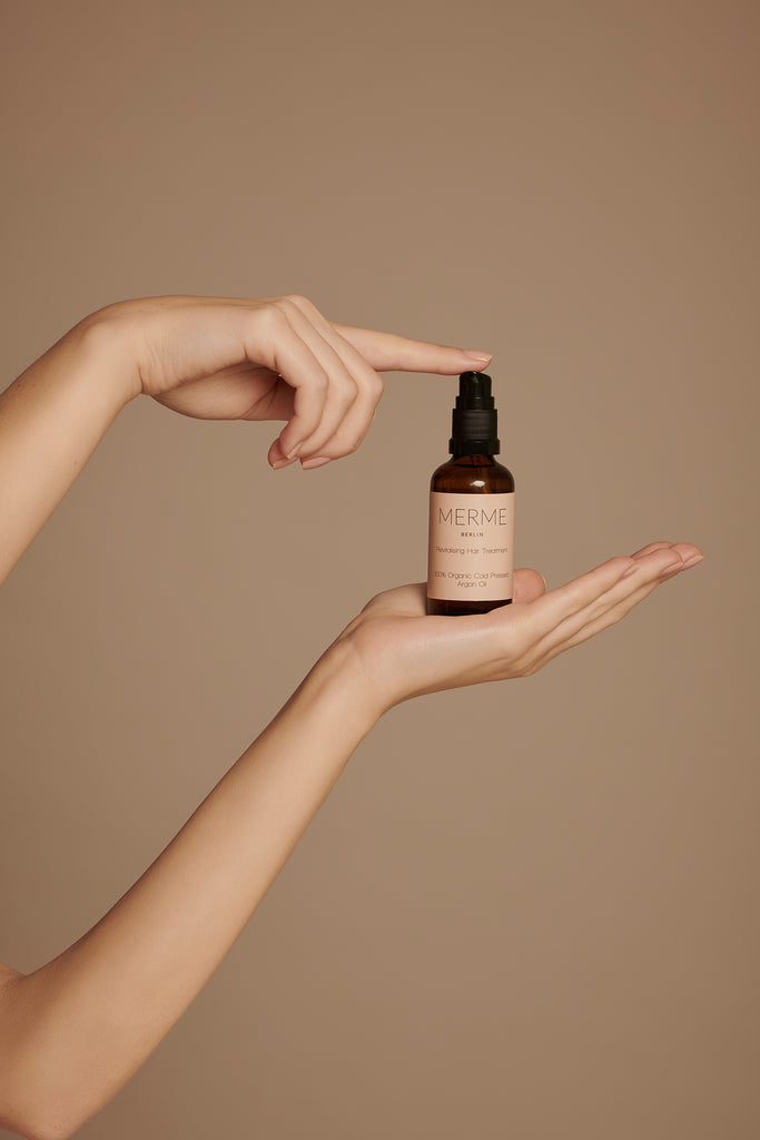 JUKSEREI MERME · REVITALISING HAIR TREATMENT (100% ORGANIC ARGAN OIL) Saisonschlussverkauf