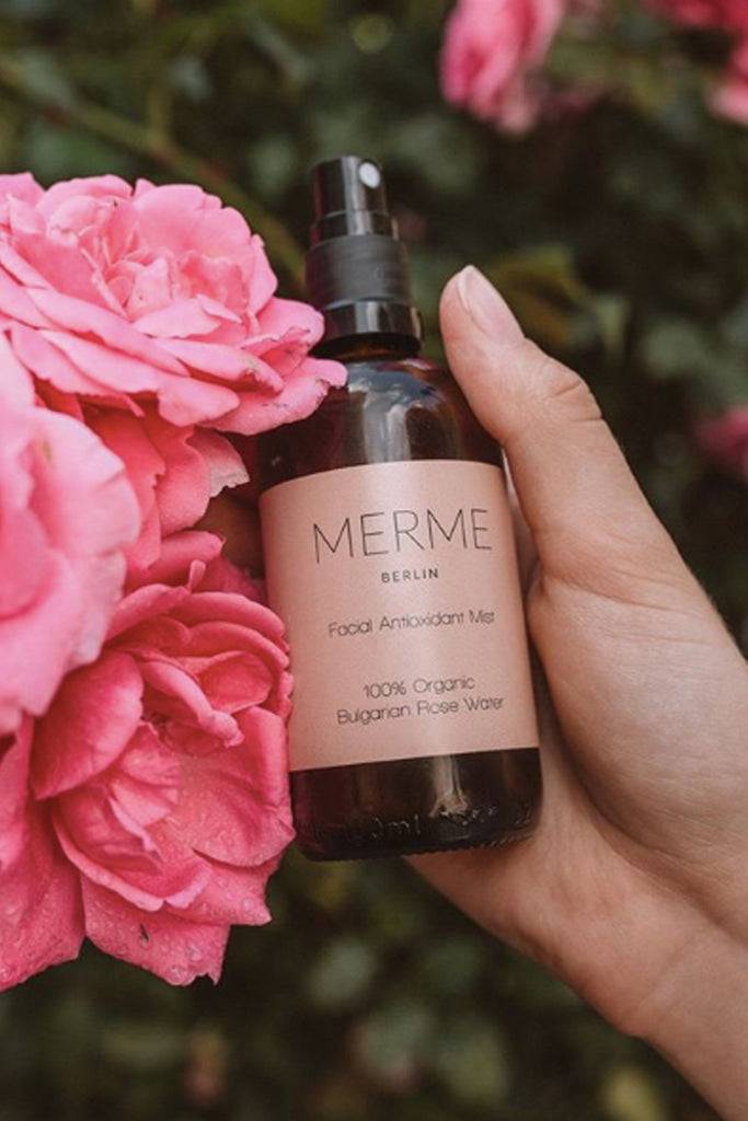 JUKSEREI MERME · ORGANIC ROSE WATER SPRAY 100ML Begrenzt auf 3 Tage
