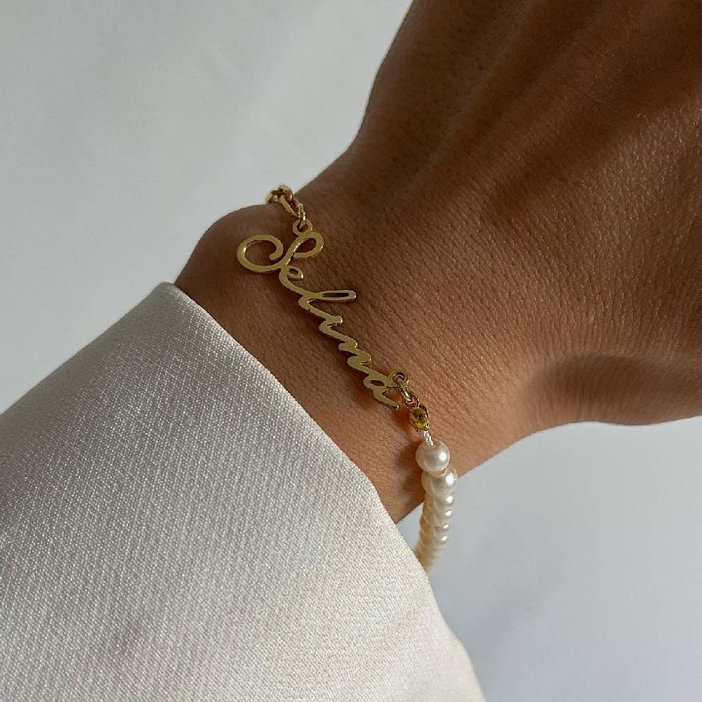 Kardelen Chic ID Armband - 925 SILBER Große Rabatte