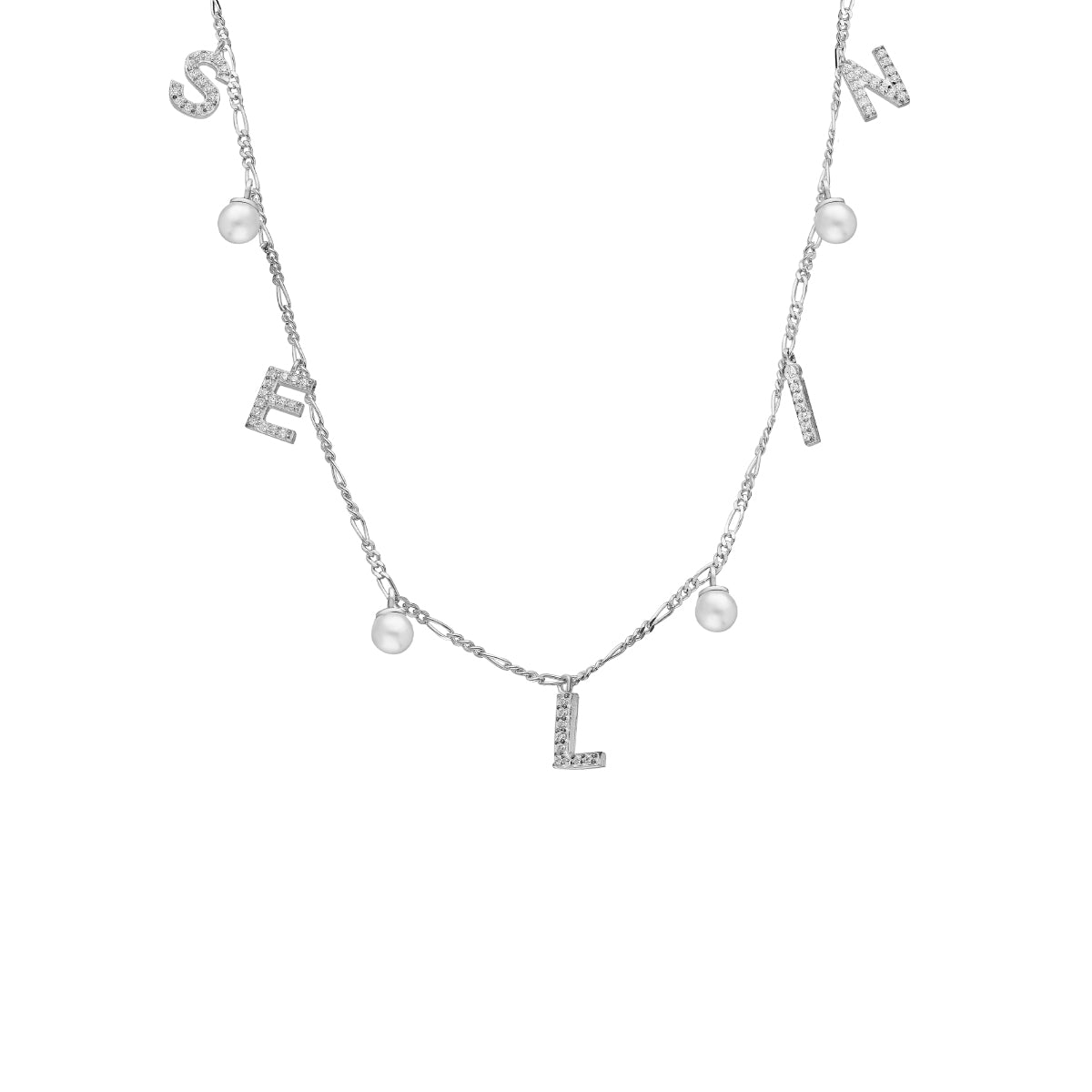 Kardelen CHOCKER NAMENSKETTE MIT PERLE - 925 SILBER VIP-Rabatte