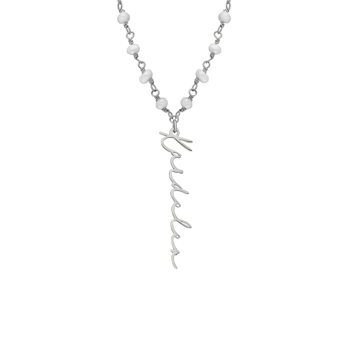 Kardelen Chain Design Pearl Halskette Basic Signature - 925 SILBER JETZT KAUFEN