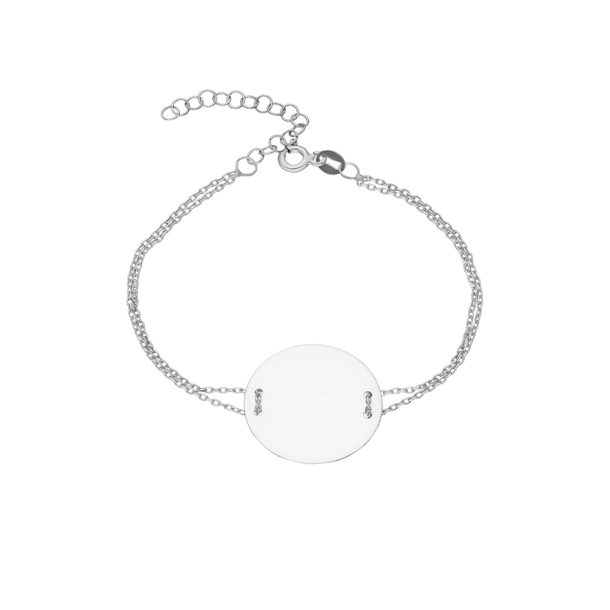 Kardelen Plättchen Gravurarmband - 925 SILBER Riesige Rabatte