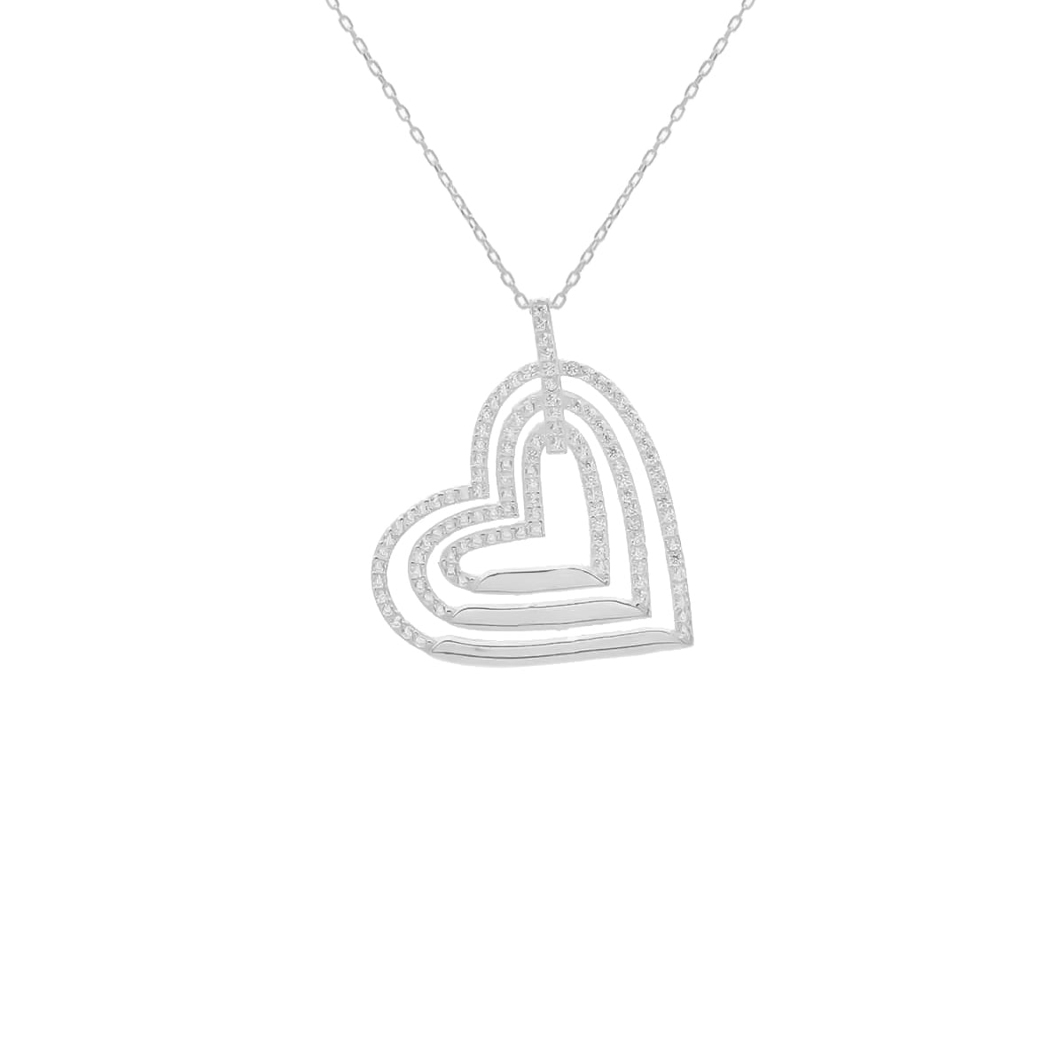 Kardelen Herz 3er Gravur Kette - 925 SILBER Clearance-Verkauf