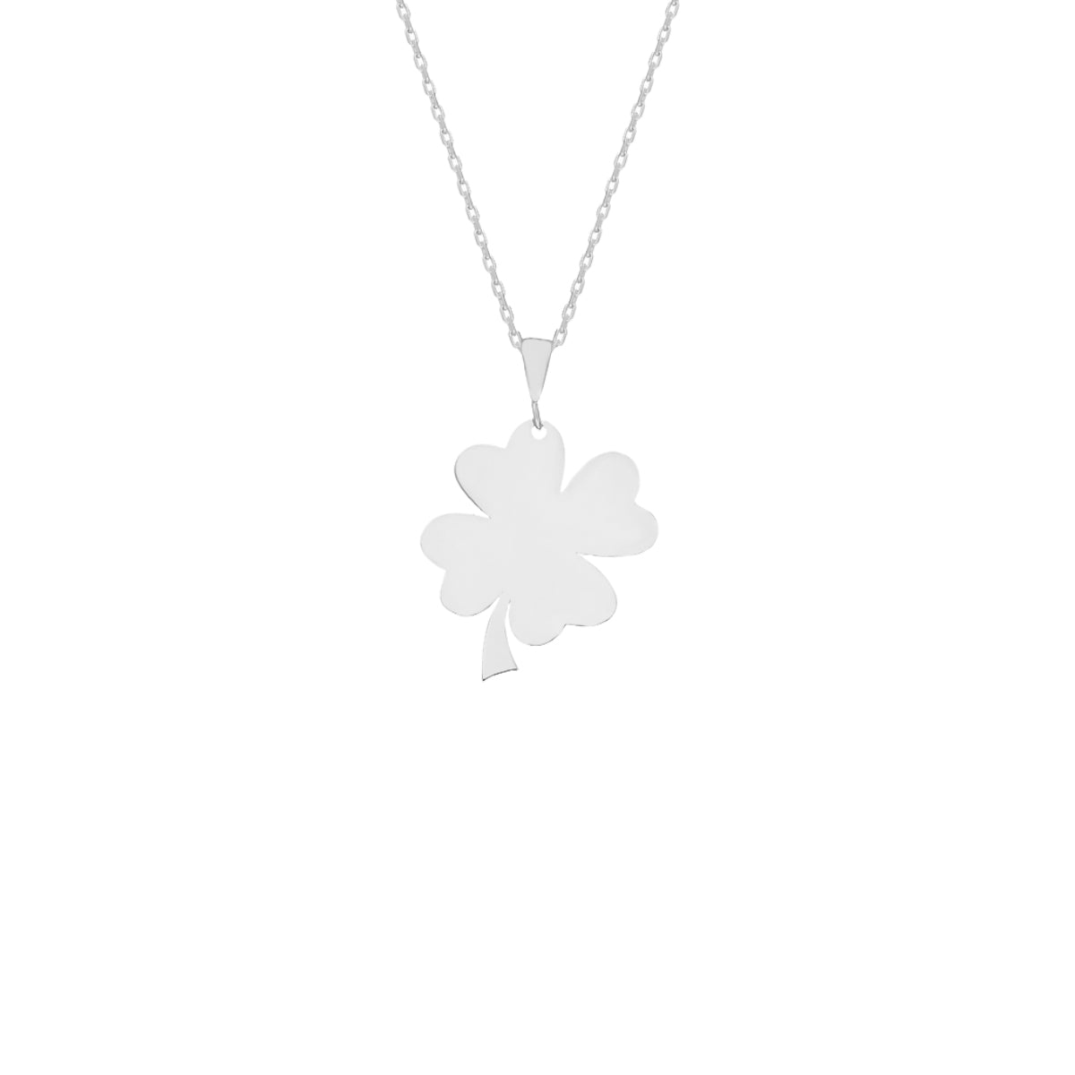Kardelen Glücksblatt Gravurkette - 925 SILBER Black Friday Preise