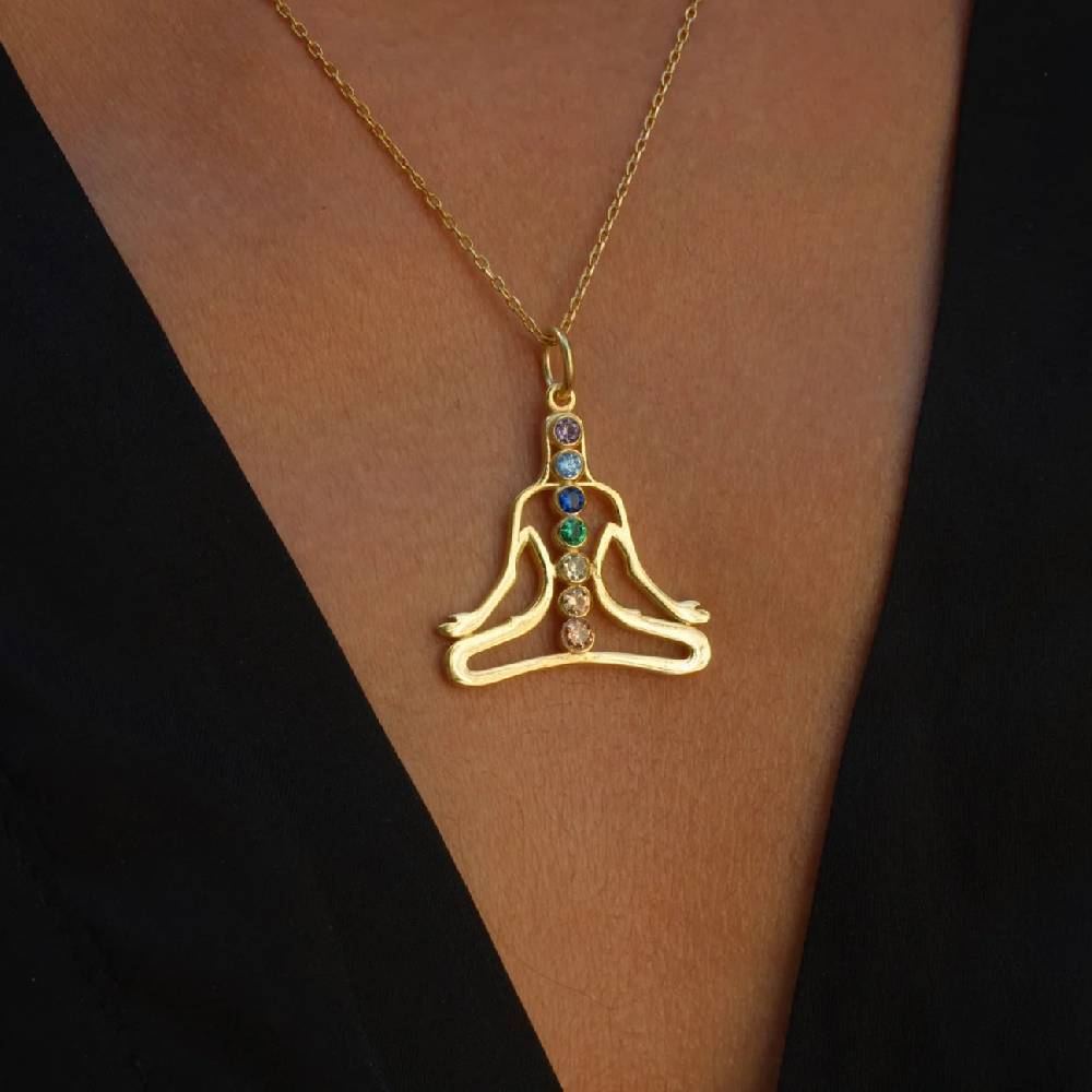 Kardelen CHAKRA NECKLACE - 925 SILBER Rabatte dieses Monats