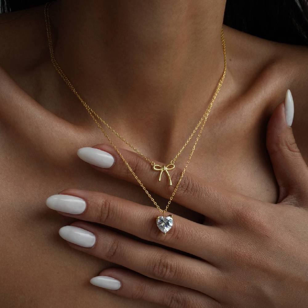 Kardelen FELICITY LOVE NECKLACE - 925 SILBER Auslauf