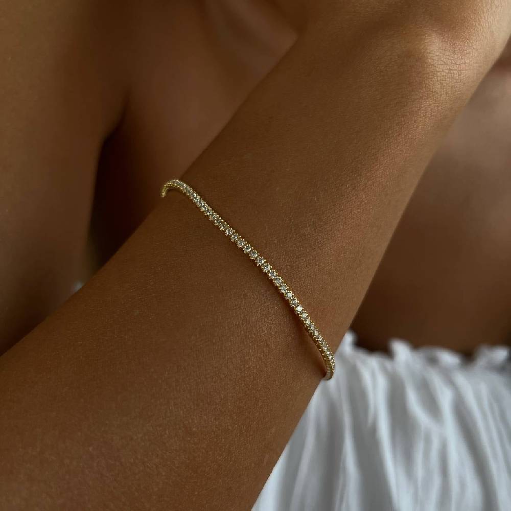 Kardelen Iced-Out Armband - 925 SILBER Begrenztes Angebot