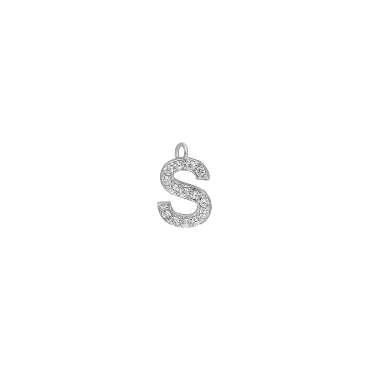 Kardelen Zirkonia Ersatzbuchstabe mit DIY Haken - 925 SILBER Saisonschlussverkauf
