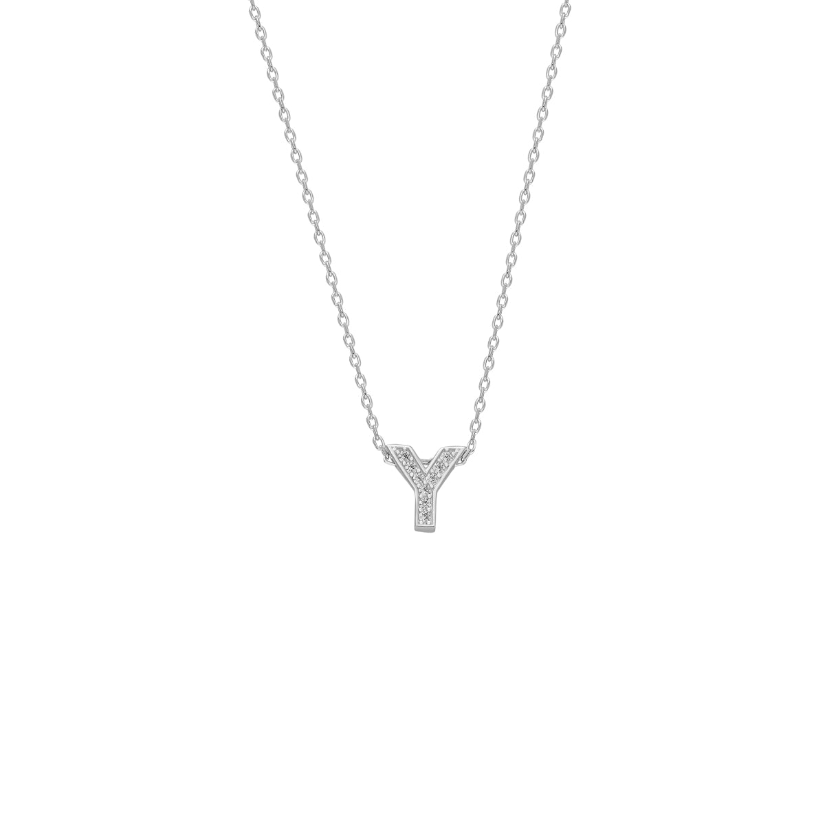 Kardelen Big Zirkonia Buchstabenkette II - 925 SILBER Vatertagsangebot