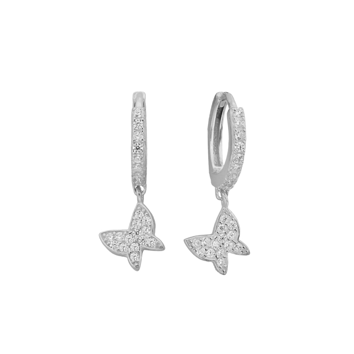 Kardelen Butterfly Model 2 Ohrring - 925 SILBER Neueste Mode