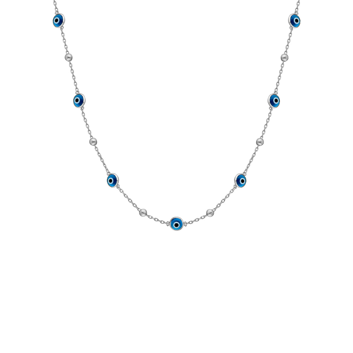 Kardelen Minimal Multi Nazar Halskette - 925 SILBER Neuheiten