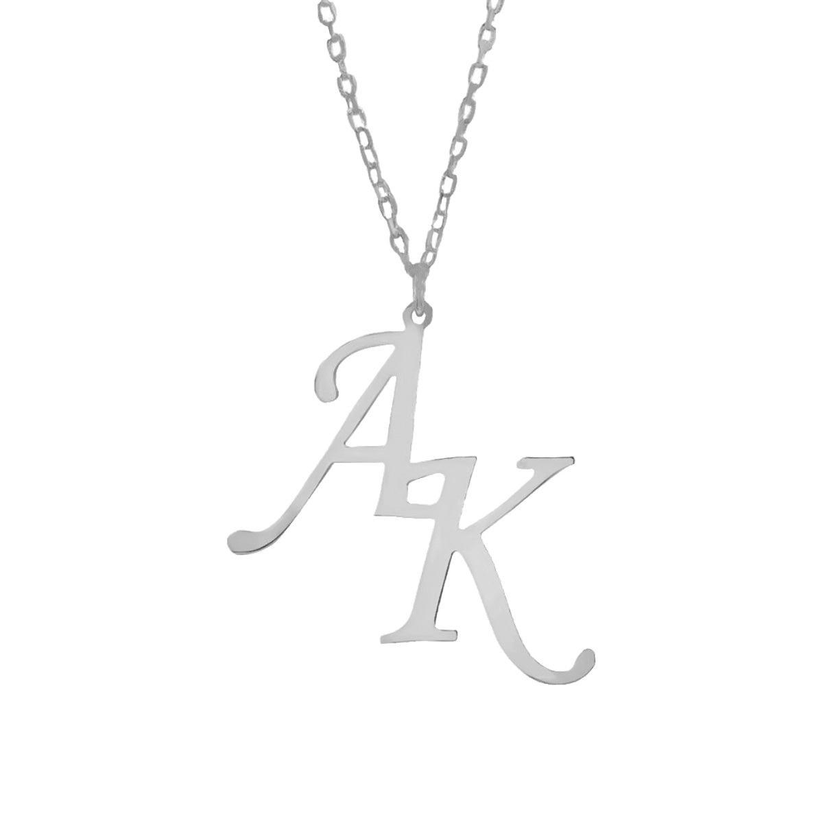 Kardelen 2er Buchstabenkette - 925 SILBER Discount Store für neue Produkte