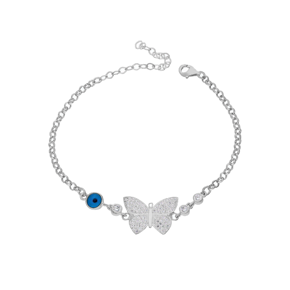 Kardelen Butterfly Nazar Armkette - 925 SILBER 2025