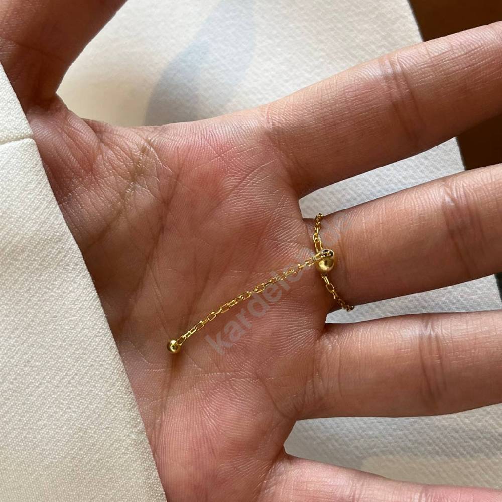 Kardelen CHAIN RING FATIMAS HAND - 925 SILBER Heißer Verkauf