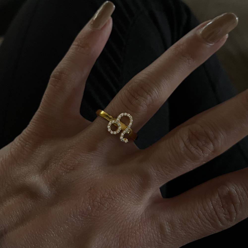 Kardelen Sternzeichen Ring - 925 SILBER Kauf eins, bekomm eins gratis