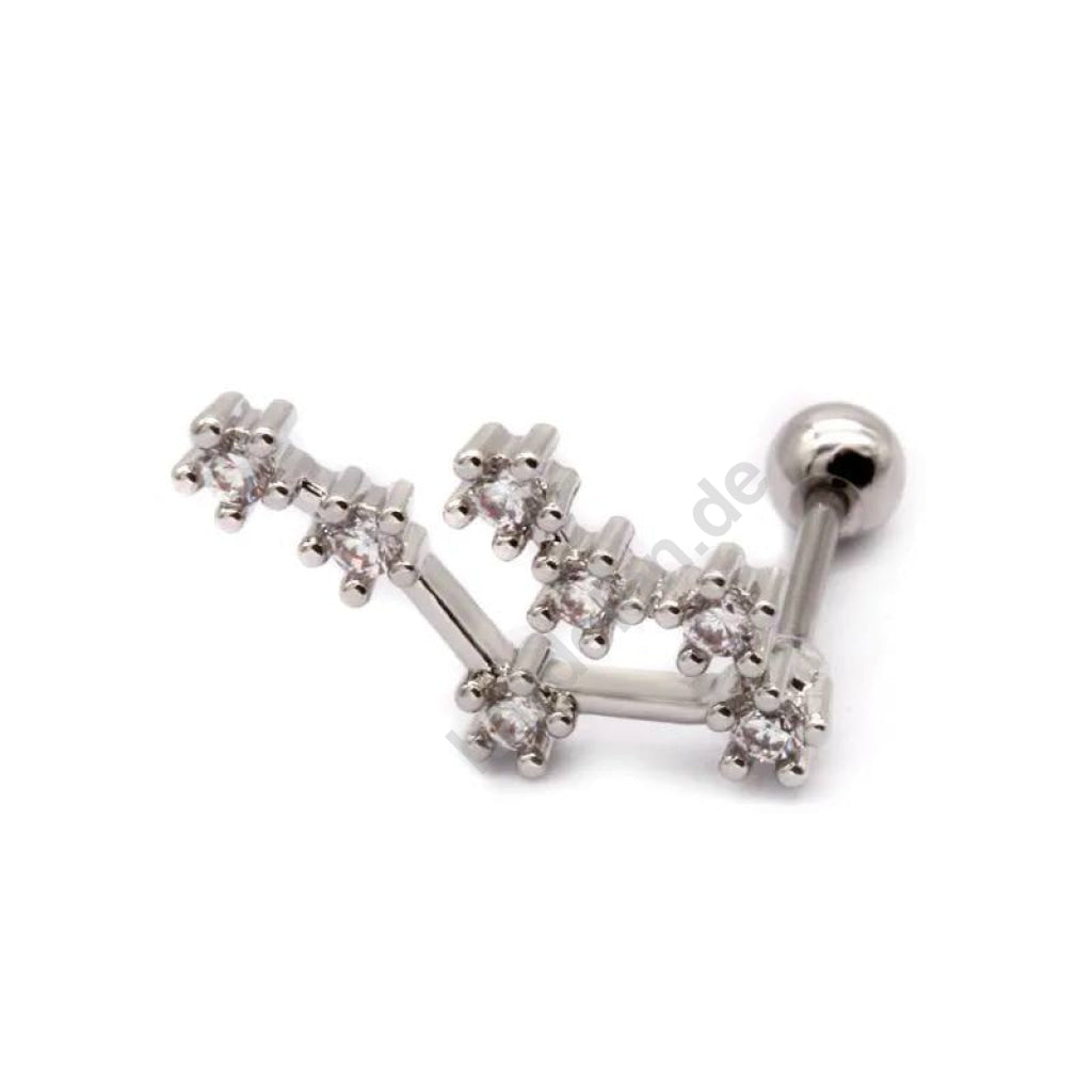Kardelen STERNZEICHEN ZIRKONIA PIERCING - 925 SILBER VIP-Rabatte