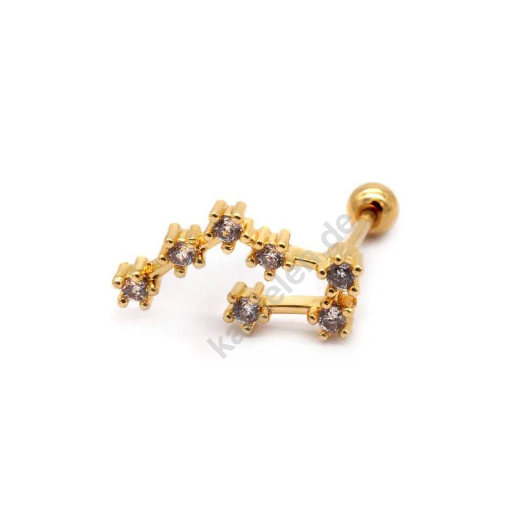 Kardelen STERNZEICHEN ZIRKONIA PIERCING - 925 SILBER VIP-Rabatte