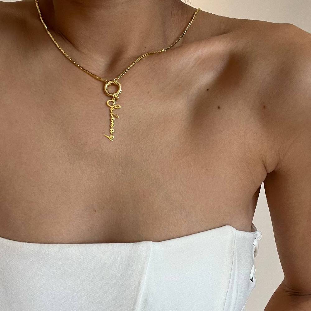 Kardelen Chain Einfache Signatur Halskette - 925 SILBER Letzte 3 Tage