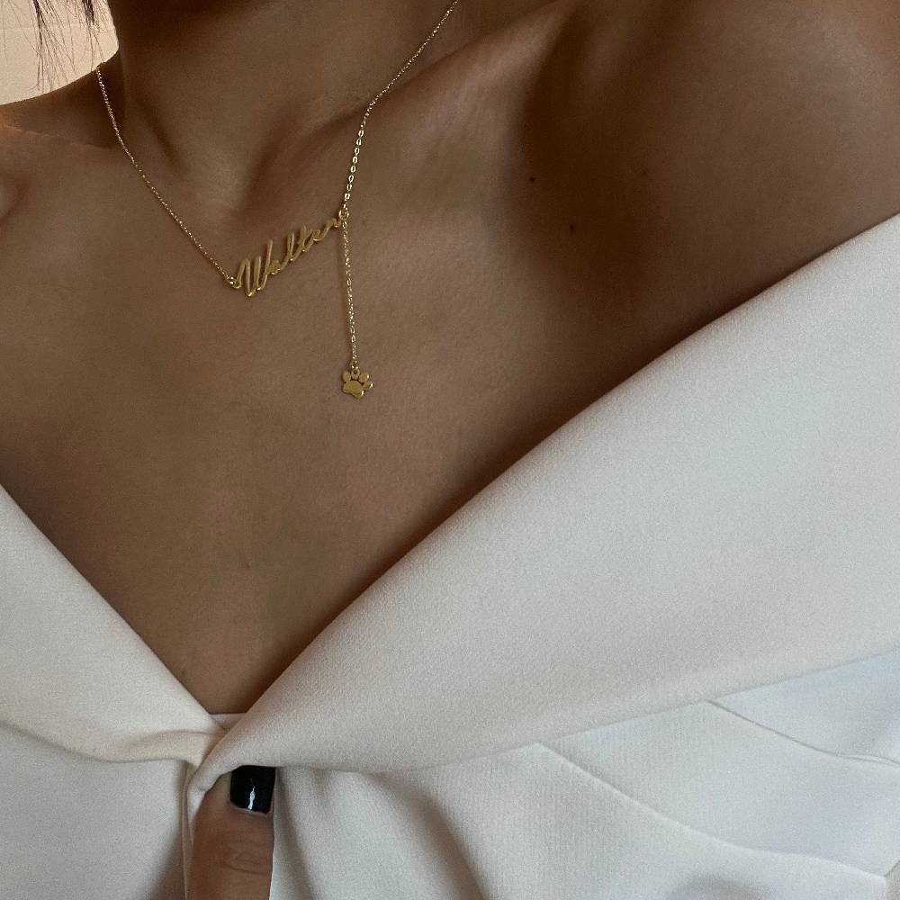 Kardelen Namenskette mit hängend Symbol - 925 SILBER Sonderangebot der Fabrik
