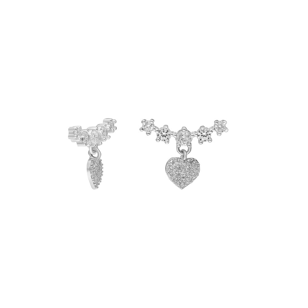 Kardelen ESTEE MIT HERZ OHRRING - 925 SILBER Sonderangebot