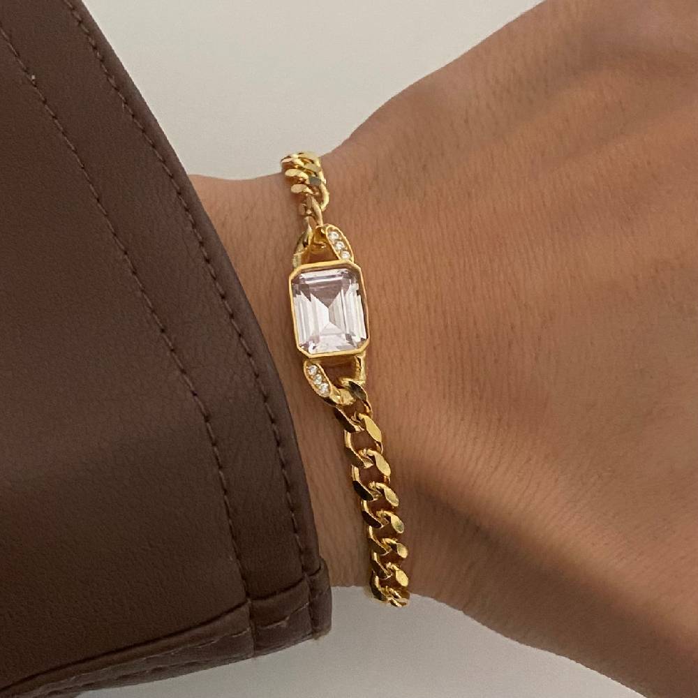 Kardelen Angela Zirkonia Armkette - 925 SILBER Cyber Monday
