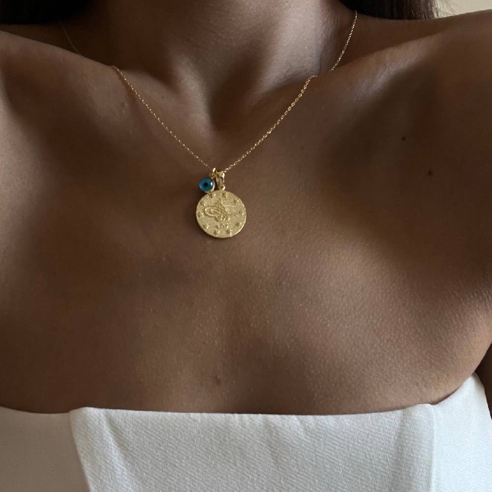 Kardelen Resat Kette mit Nazarauge - 925 SILBER Neuheiten