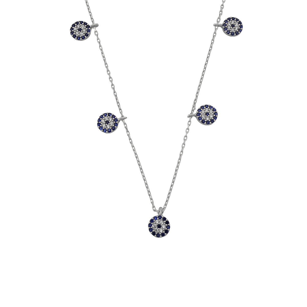 Kardelen Nazar Chocker 5er Kette - 925 SILBER Sonderangebote