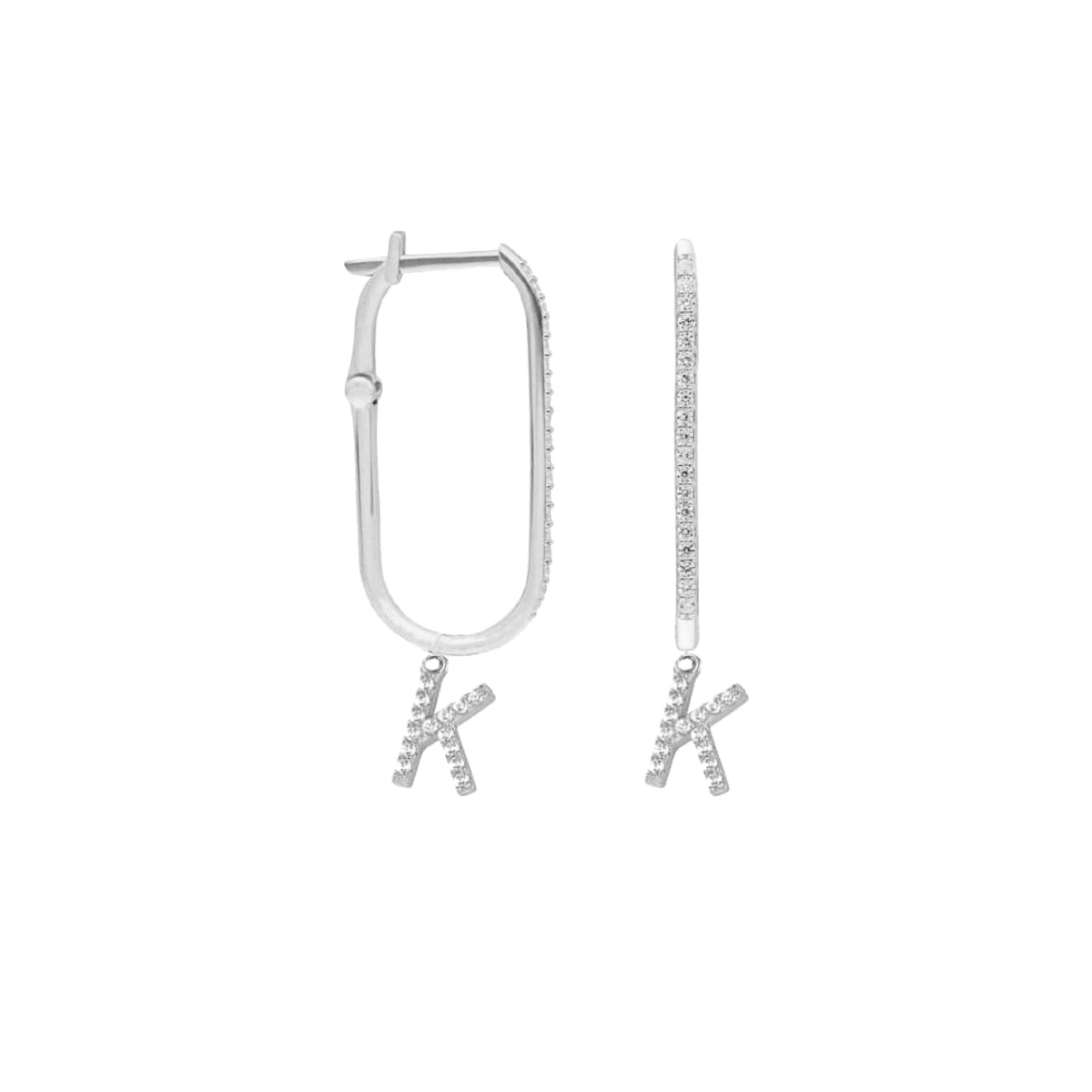Kardelen Collage zirkonia Buchstaben Ohrring - 925 SILBER Cyber Monday