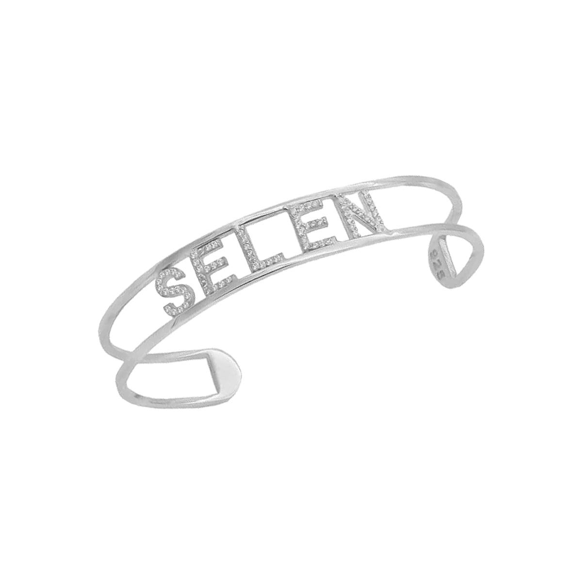 Kardelen Gliederung Design Bangle Zirkonia - 925 SILBER Muttertagsangebot