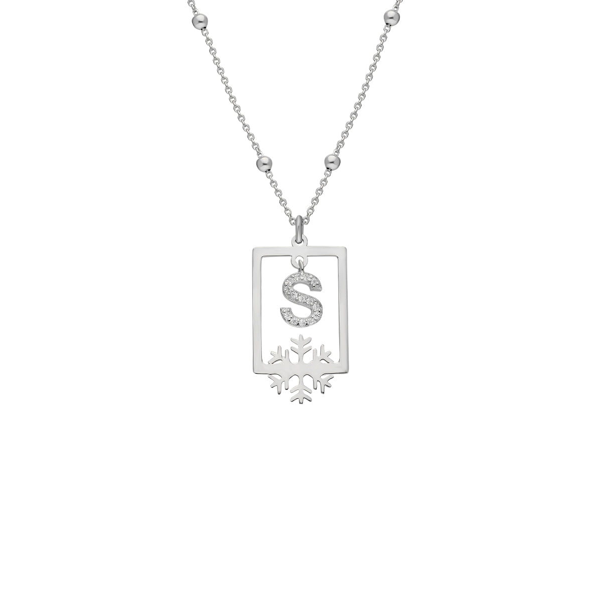 Kardelen Buchstabenkette mit Ball Chain - 925 SILBER Heißer Verkauf