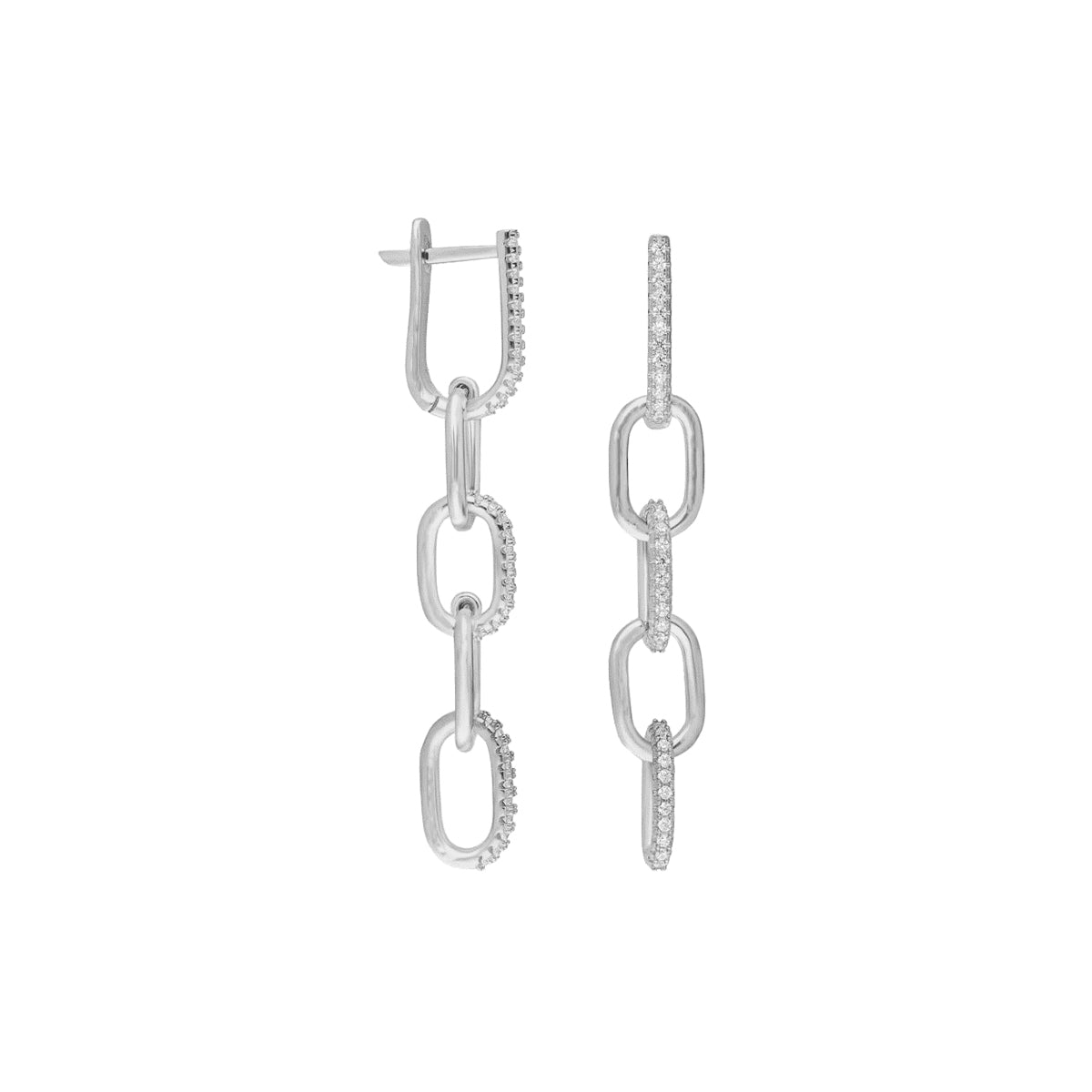 Kardelen Rounded Zirkonia Anker Ohrring - 925 SILBER zollfrei
