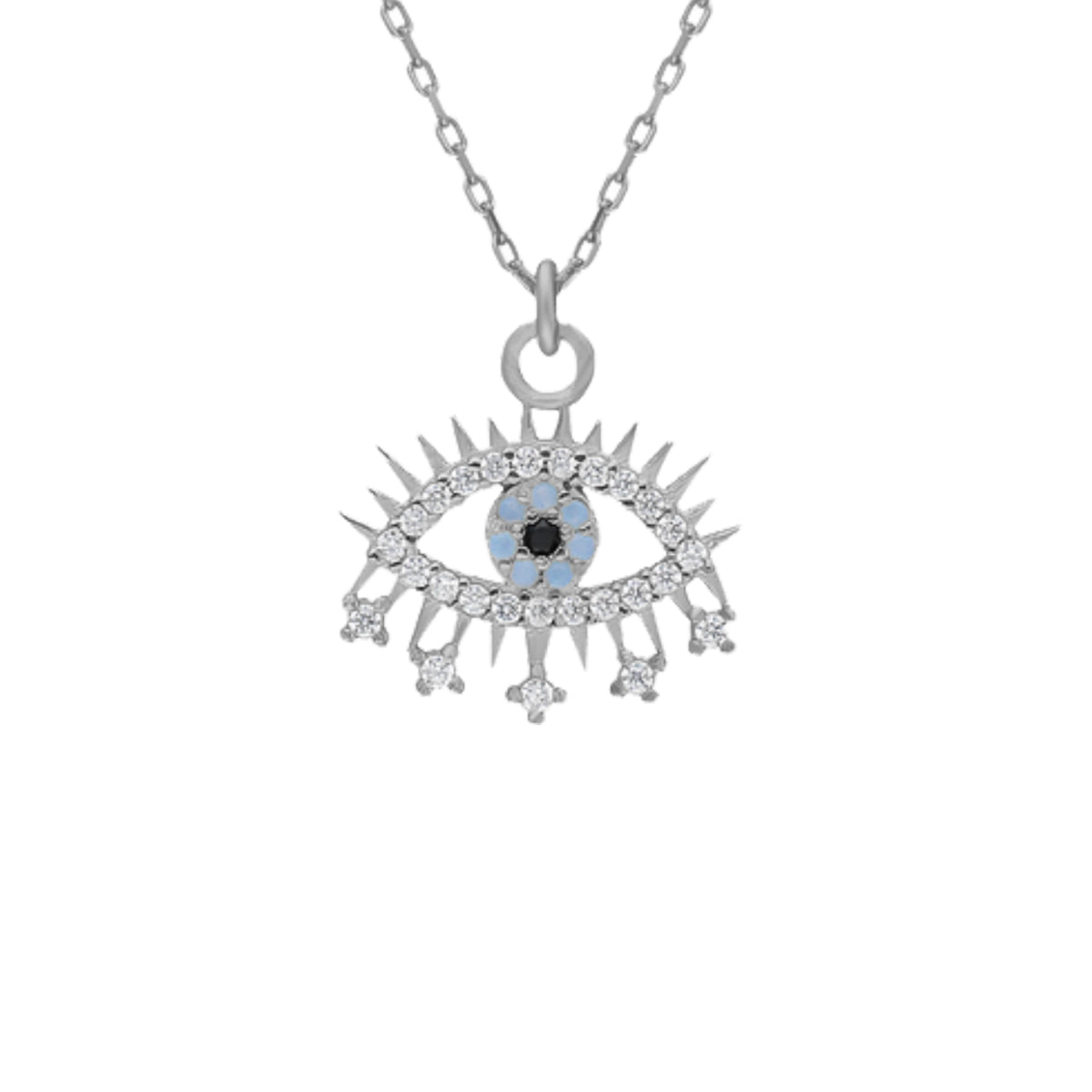 Kardelen Eye Effect Kette - 925 SILBER Auslauf