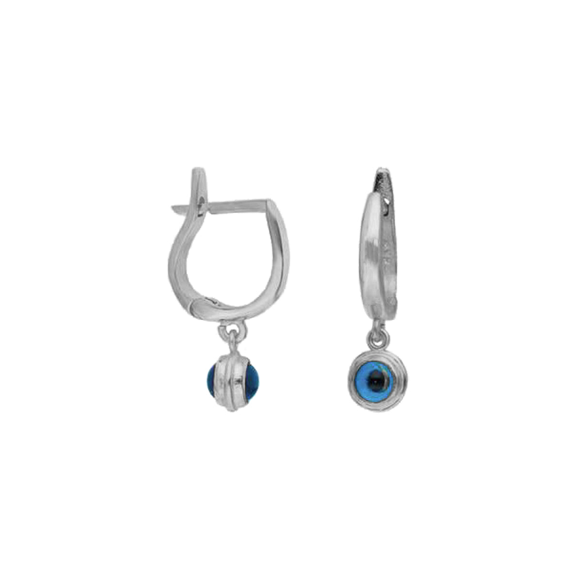 Kardelen Nazar Oval Ohrring - 925 SILBER Verkauf