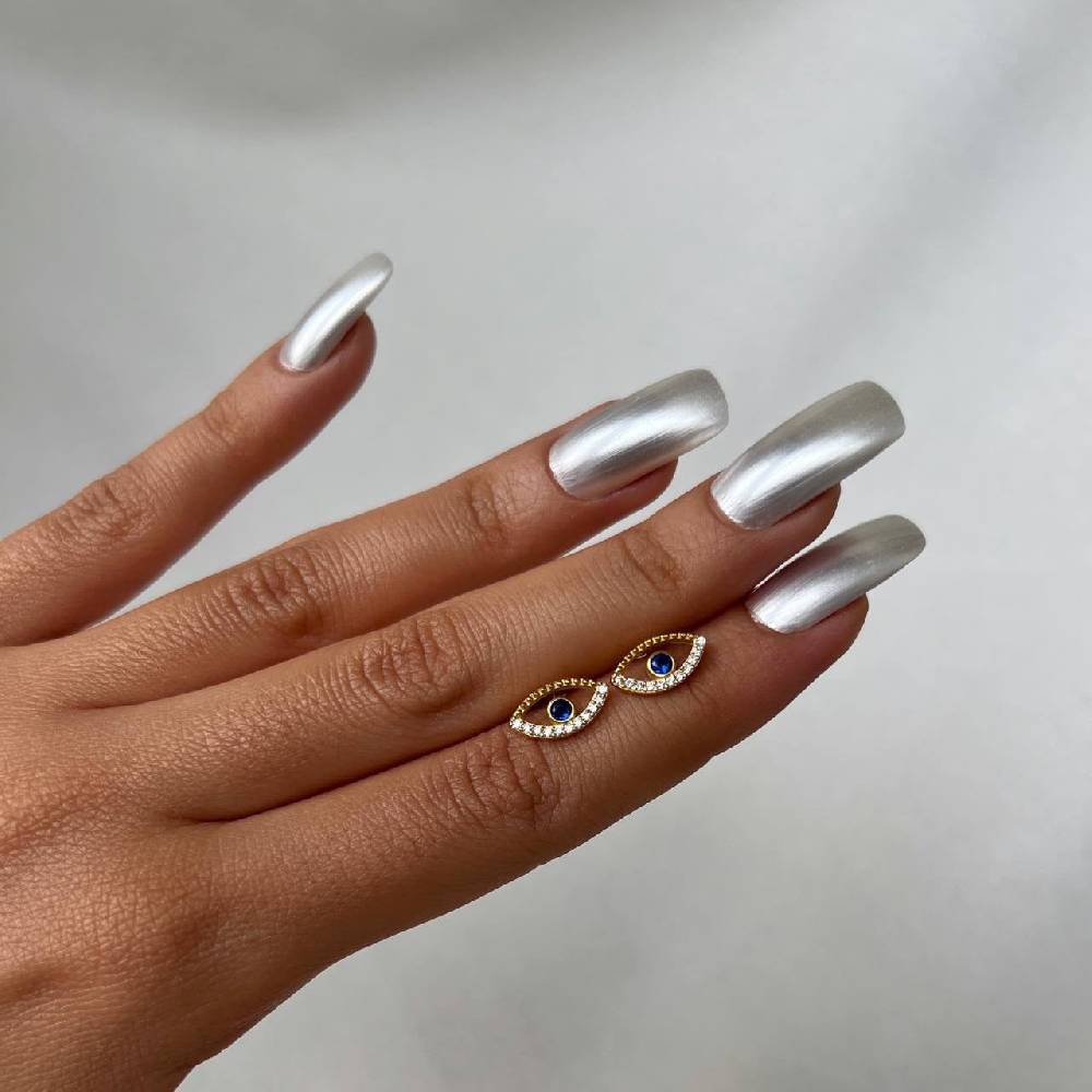 Kardelen Blue Eye stecker Ohrring - 925 SILBER Kostenloser Versand