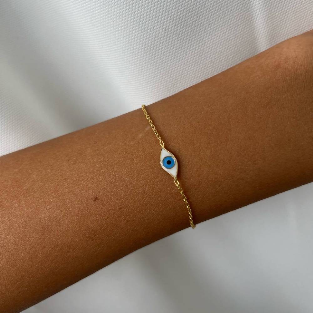 Kardelen COLORFULL MINI EYE ARMKETTE - 925 SILBER Online Shopping