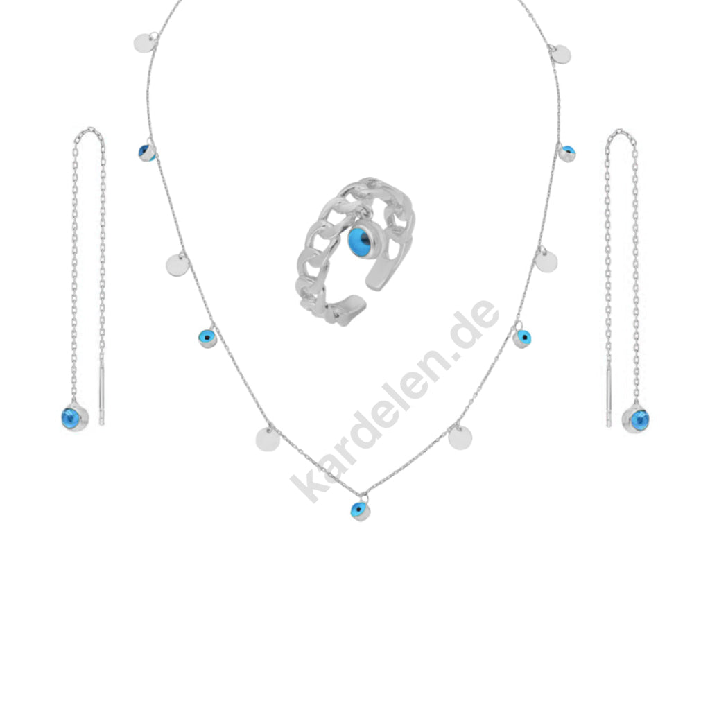 Kardelen Nazar Set - 925 SILBER Exklusivangebot