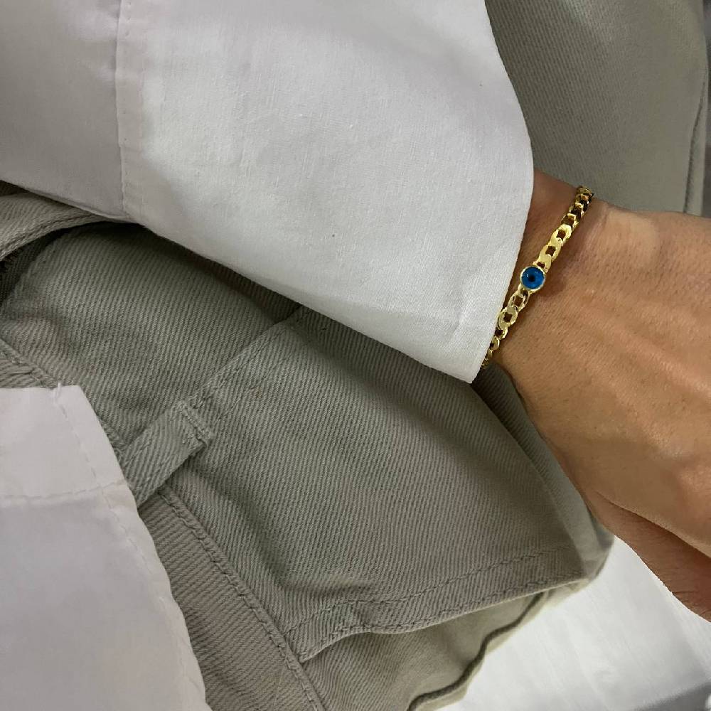 Kardelen Armreifen mit Nazar Model 2 - 925 SILBER Osterangebot