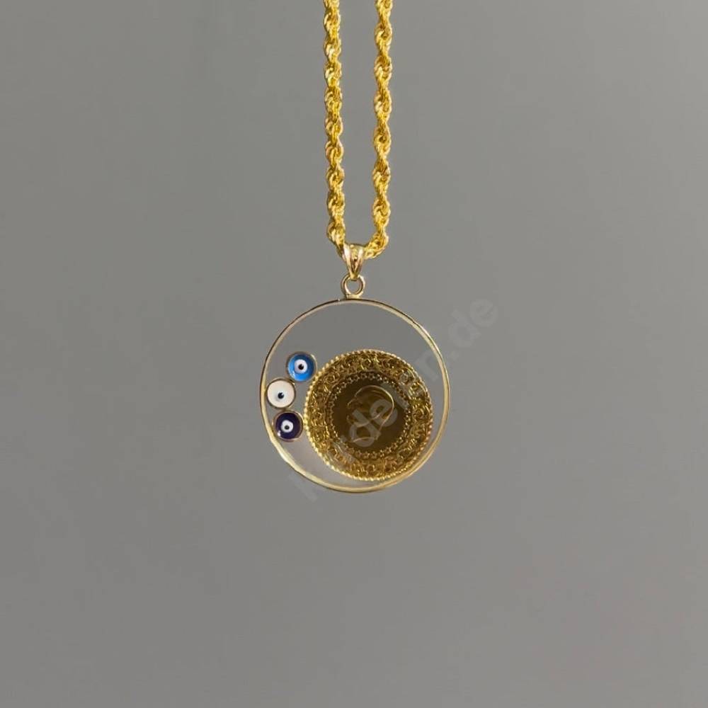 Kardelen 14K GOLD LUXUS CEYREK & NAZAR CHARM Neuheiten