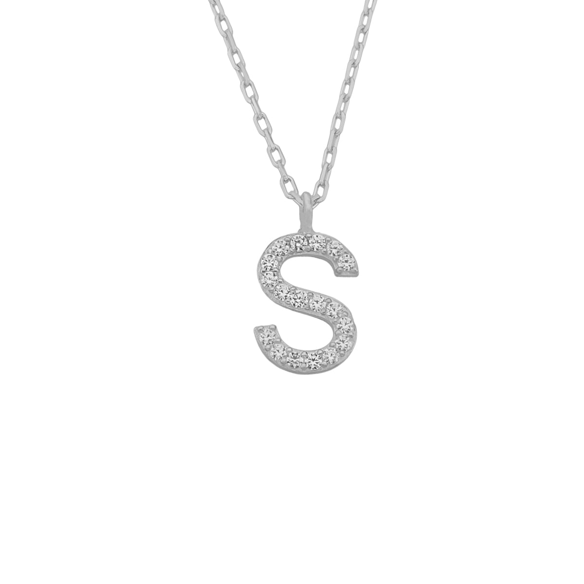 Kardelen Mini One Letter Kette - 925 SILBER Speichern exportieren