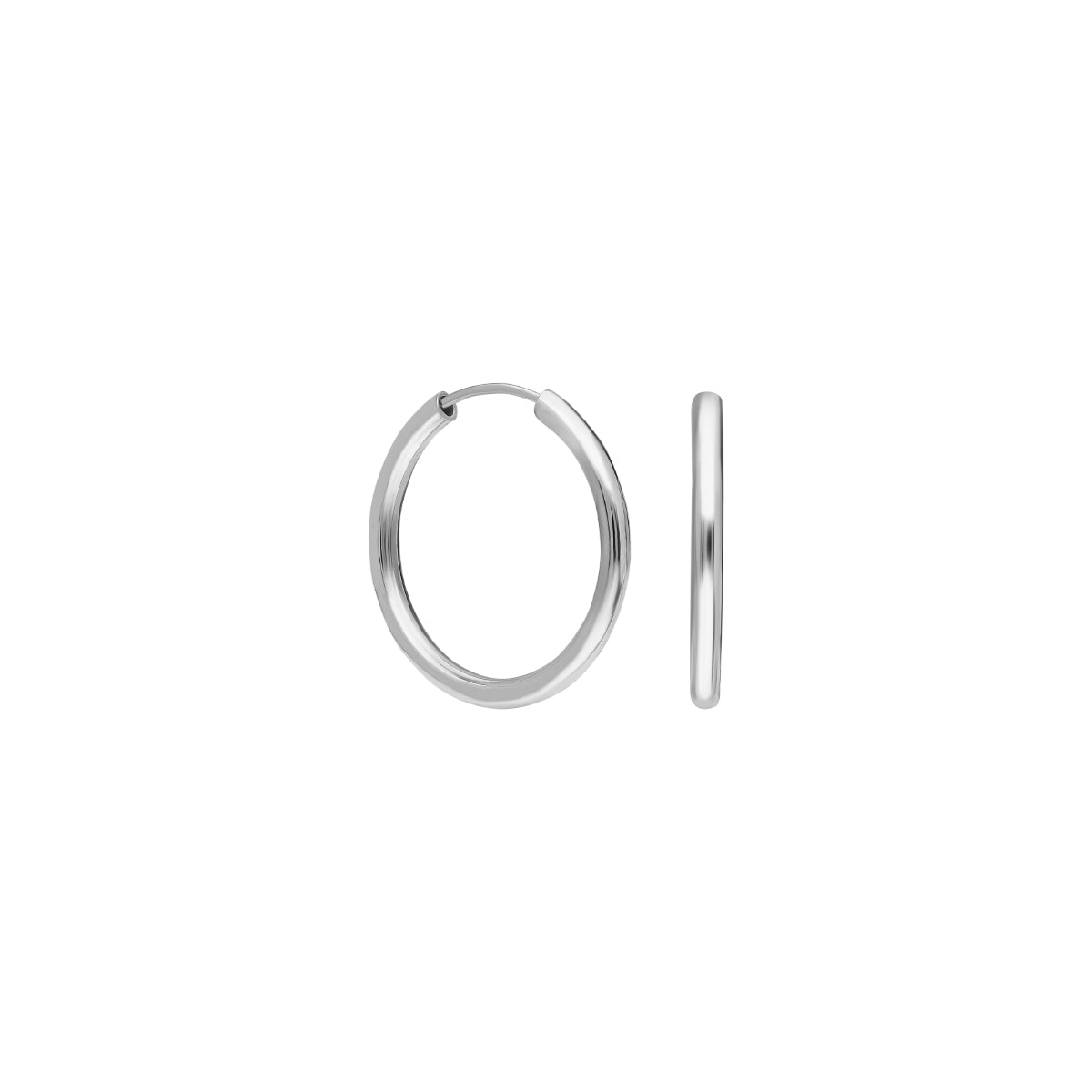 Kardelen 10mm Plain Hoop Earrings 50% Rabatt für begrenzte Zeit