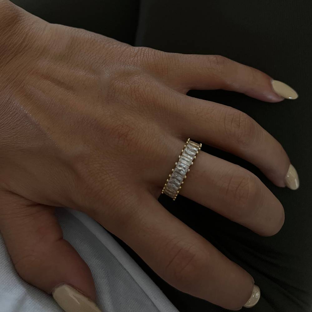 Kardelen Baguette Stones Ring - 925 SILBER Online
