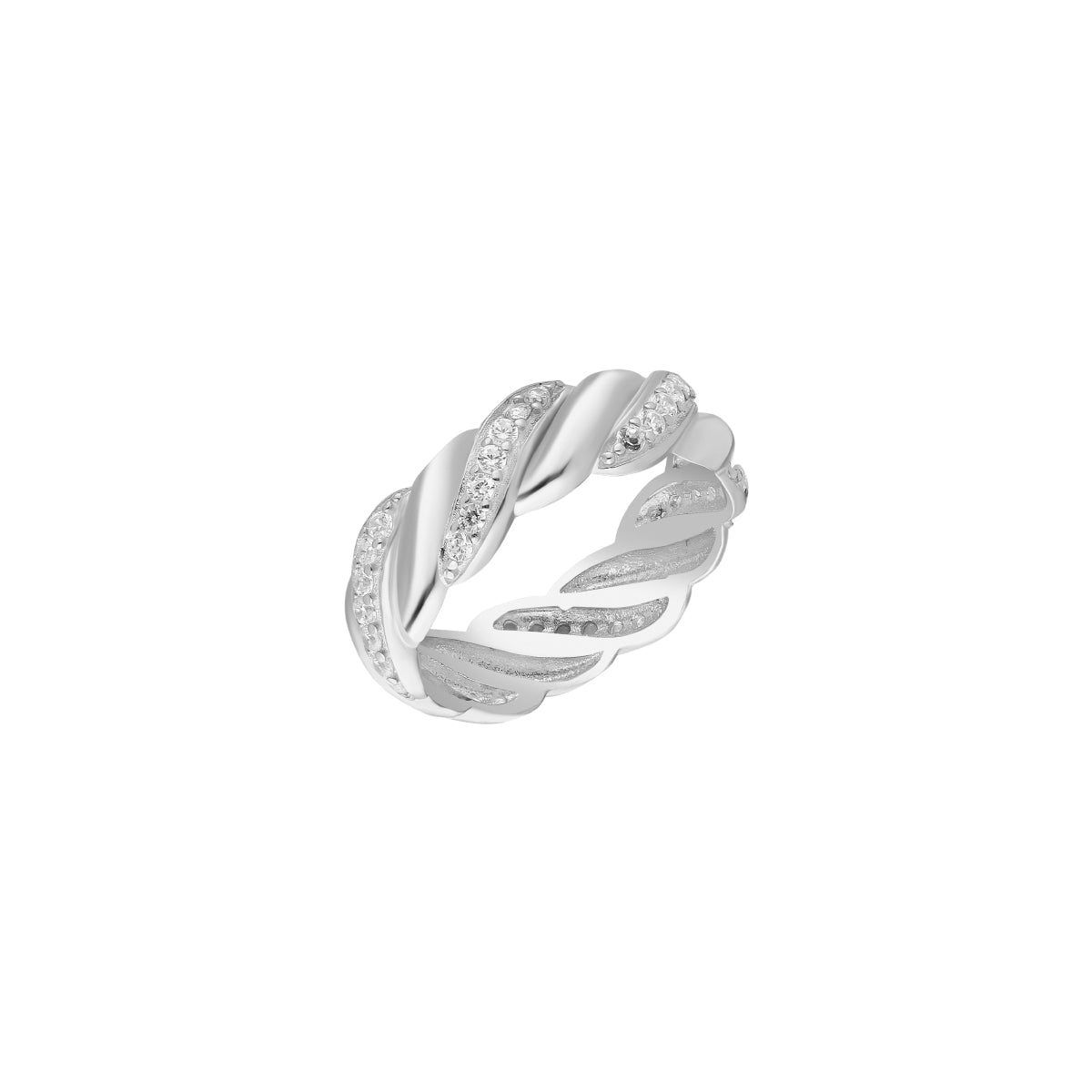 Kardelen Wave Zirconia Ring - 925 SILBER Angebote