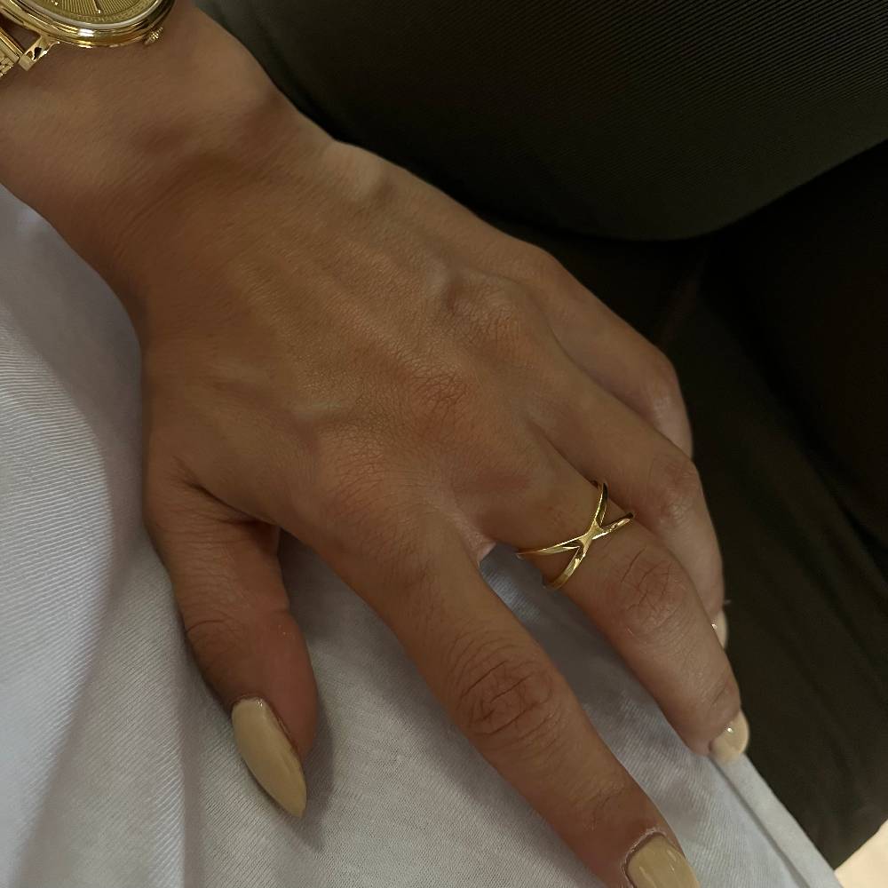 Kardelen Cross Ring - 925 SILBER Günstiger Verkauf