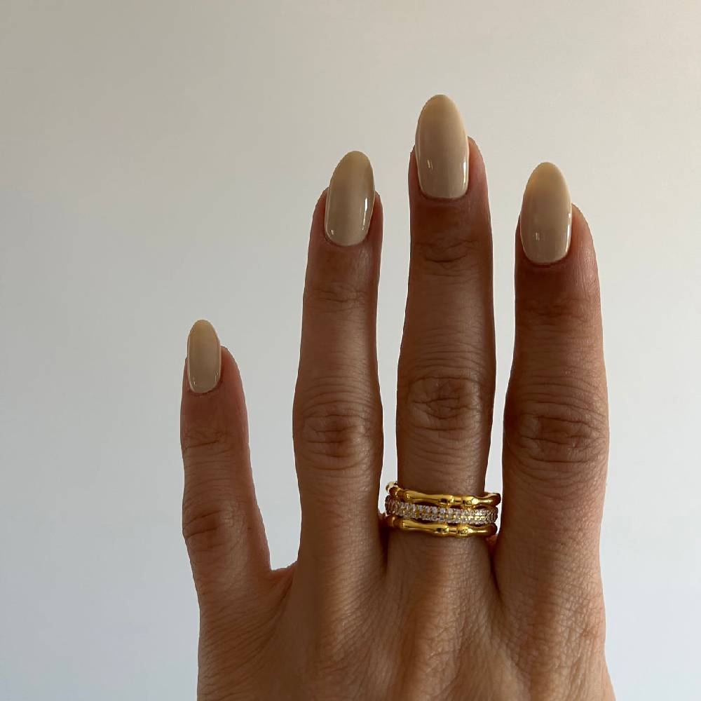 Kardelen Knochig Zirkonia Ring - 925 SILBER Fabrikverkauf