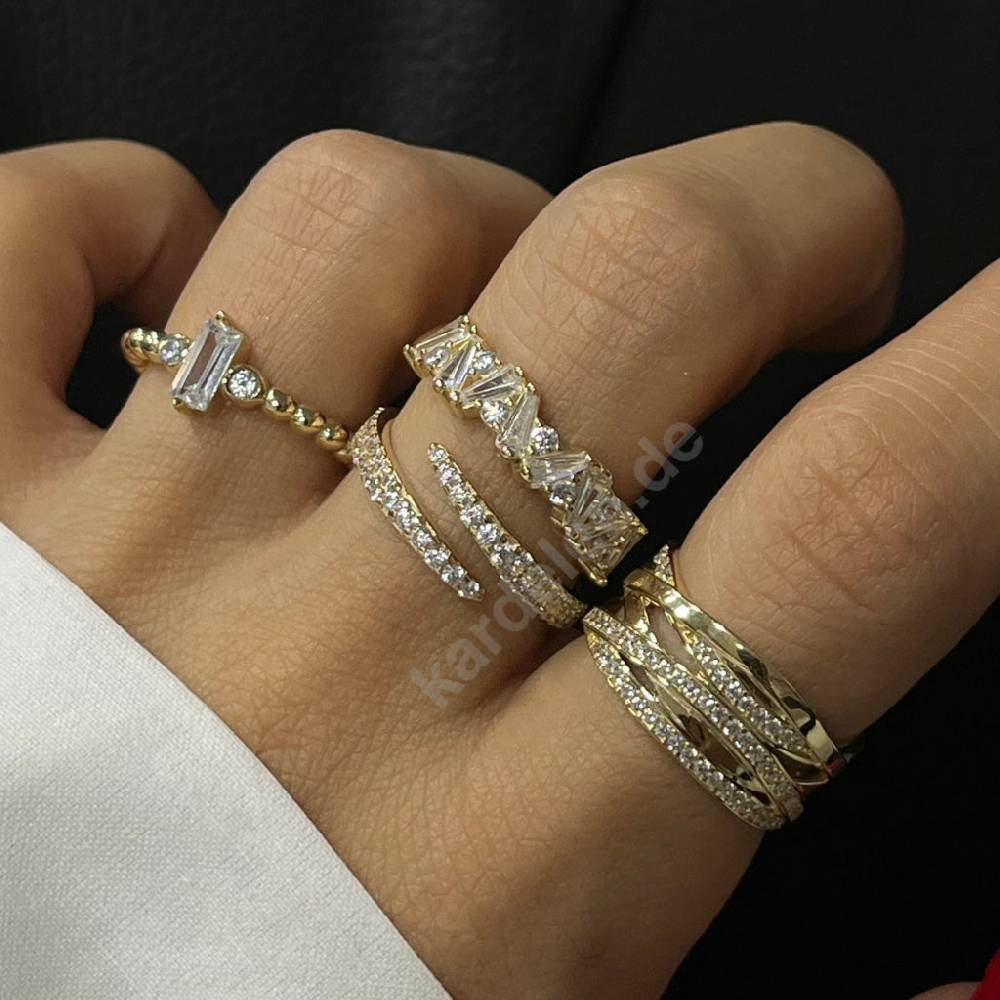 Kardelen 14K GOLD TEFNUT RING Rabatt