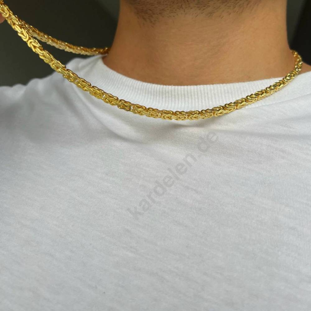 Kardelen 14K GOLD KÖNIGSKETTE Preisnachlass