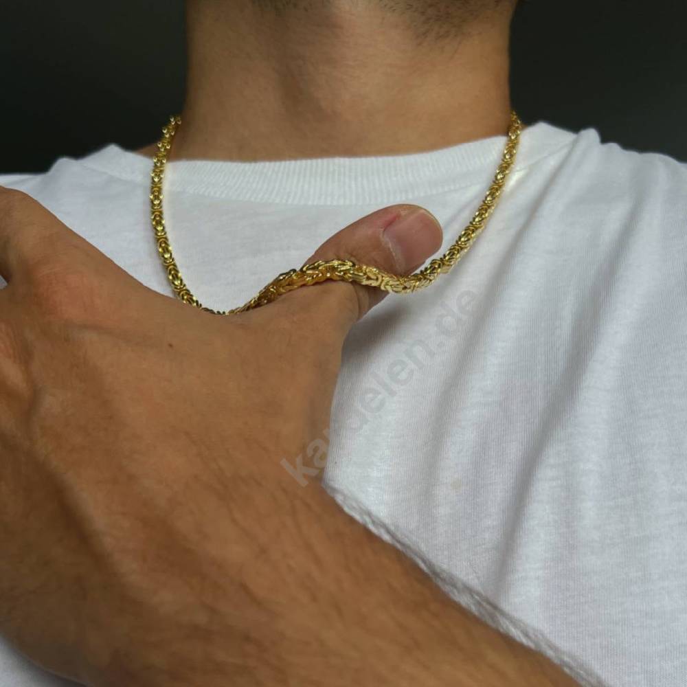Kardelen 14K GOLD KÖNIGSKETTE Preisnachlass
